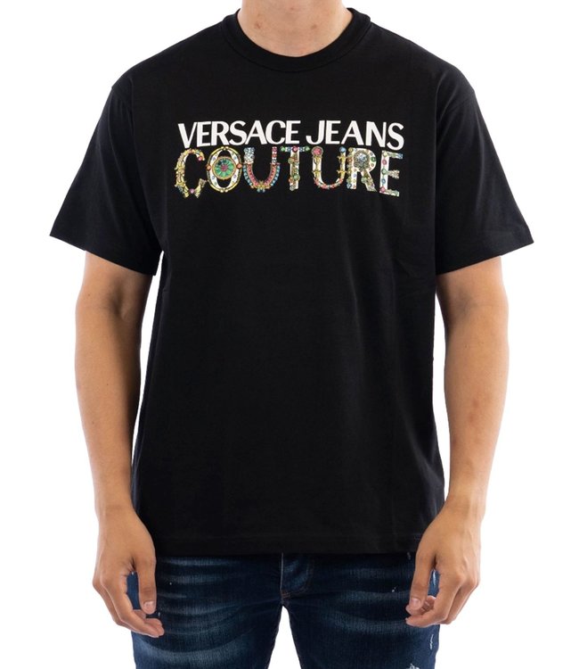 Versace Jeans couture T-shirt Bijoux Logo-Black
