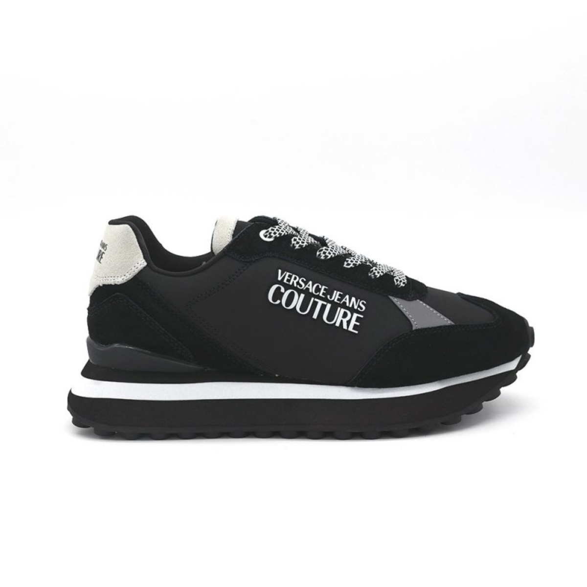 Versace Jeans : Fondo spyke-Black-71YA3SE2 - Coats leermode