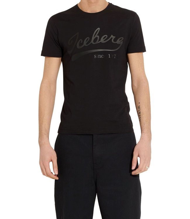 ICEBERG T-shirt Baseball logo-Black