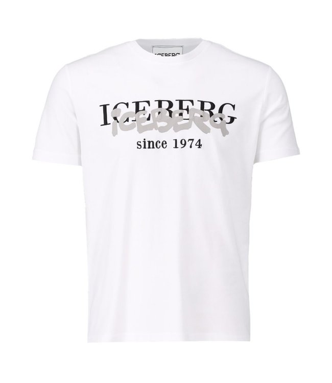 ICEBERG Heritage logo tee-White