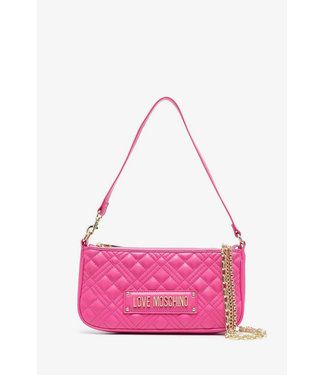 Love moschino Multi chain quilted Bag-Fuxia