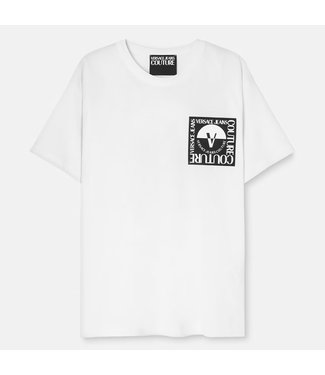 Versace Jeans couture Tee Square V logo-White