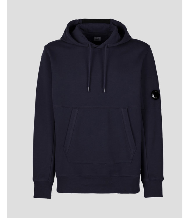 C.P Company Diagonal Raised Fleece Hoodie-Total eclipse