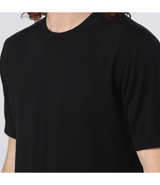 Paolo Pecora Milano Tee knitted-Black