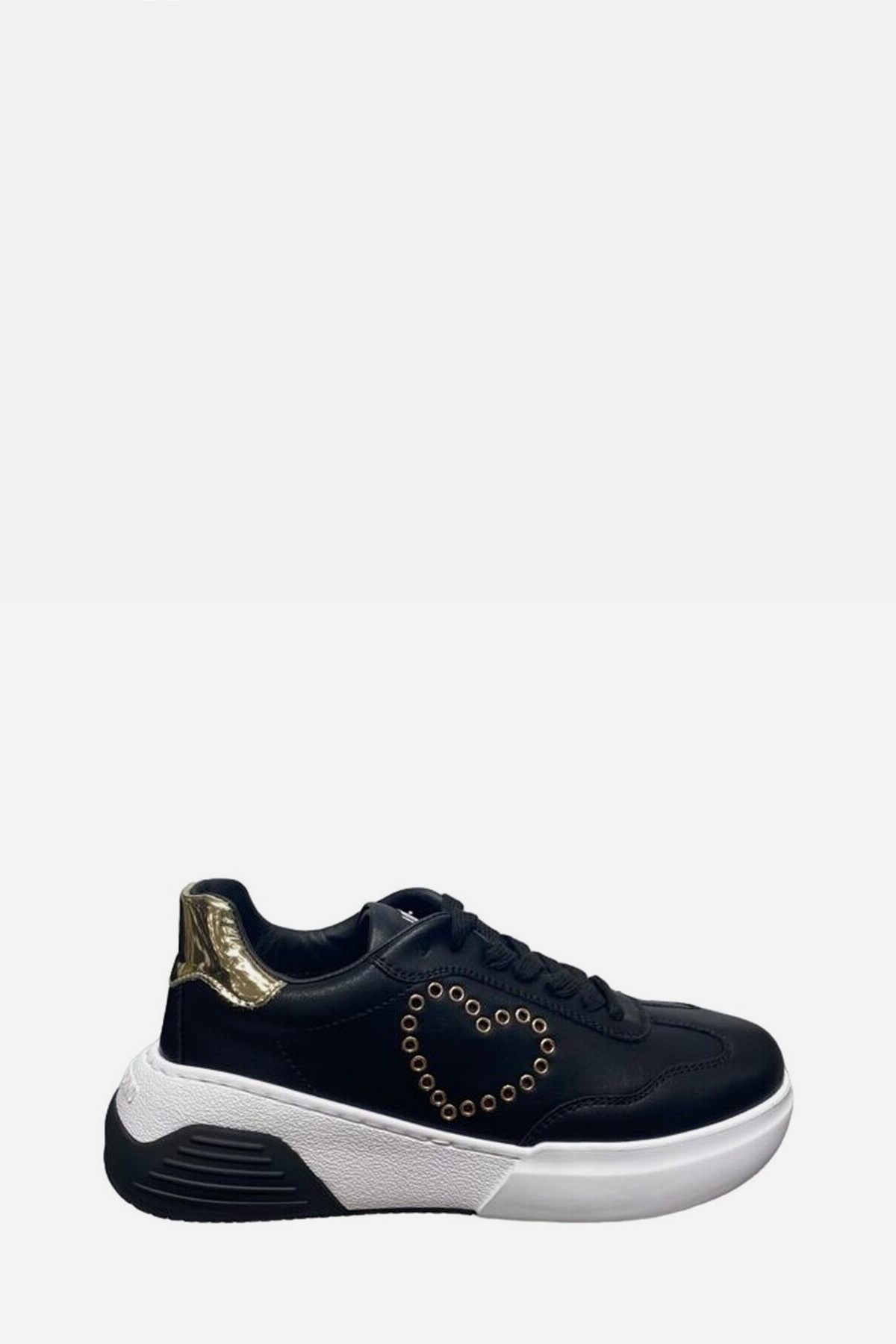 Love moschino Sneaker studs heart Black