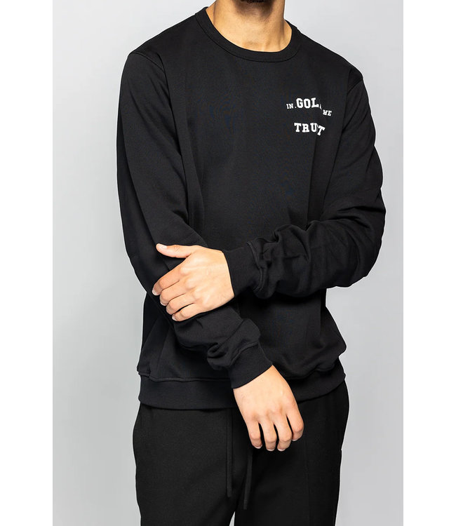 In gold we trust Sweater the slim 2.0 -Black