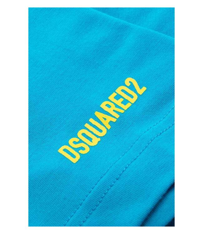 Dsquared2 Tee arm logo-Turquoise