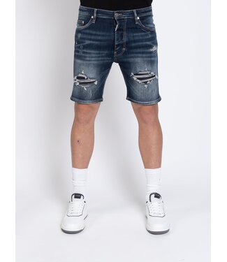 Mybrand Jeans short destroyed-Dark blue