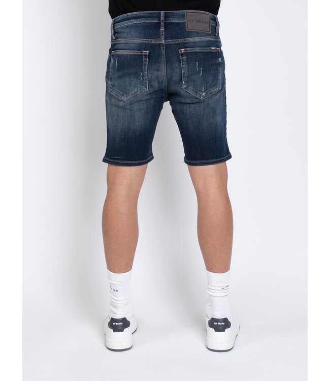 Mybrand Jeans short destroyed-Dark blue