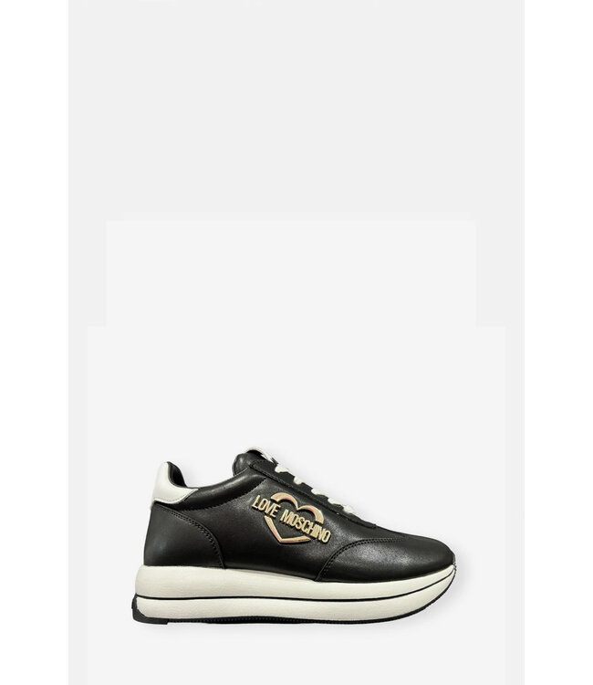 Love moschino Sneaker Run40 Vitello-Black white