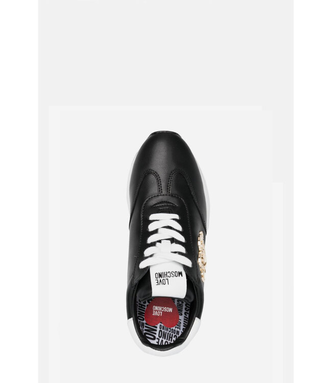 Love moschino Sneaker Run40 Vitello-Black white