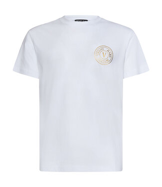 Versace Jeans couture Tee V Emblem Tick Foil-White gold