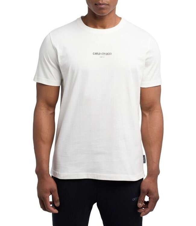 Carlo colucci TEE-Basic logo-White