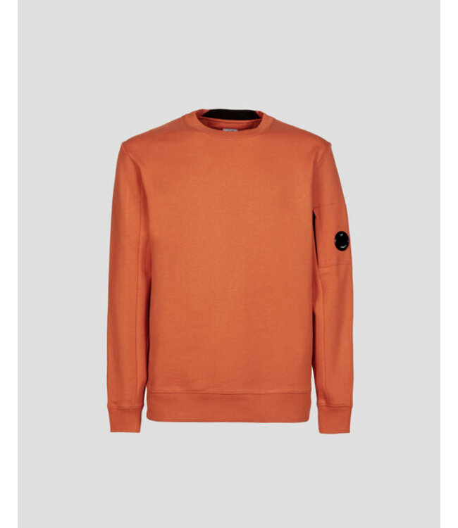 C.P Company Cotton Fleece Resist Dyed Sweatshirt-Havard pumpkin