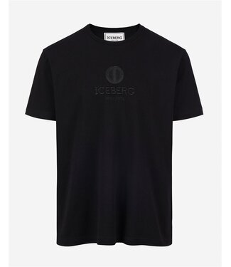 ICEBERG Tee Planet logo -Black