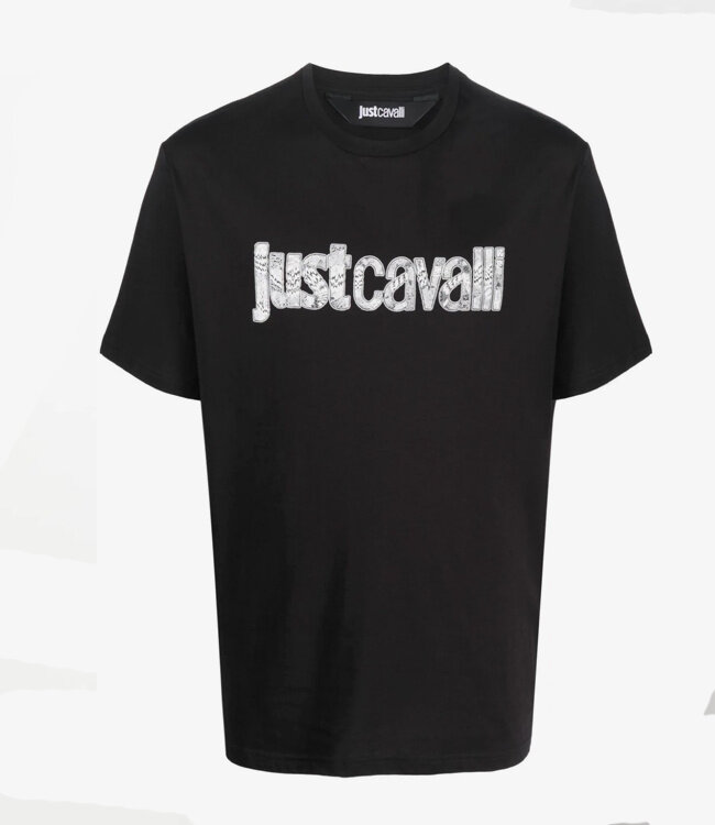 Just Cavalli Tee logo-Black