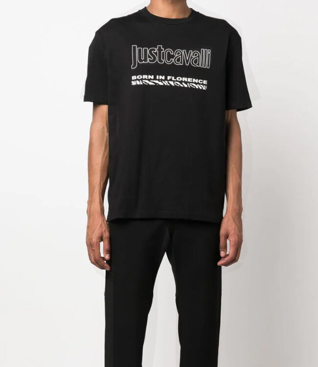 Just Cavalli Tee Born in Florence-Black