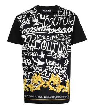 Versace Jeans couture Tee Grafitti Panel-Black