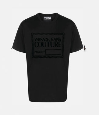 Versace Jeans couture Tee Flock Logo Black