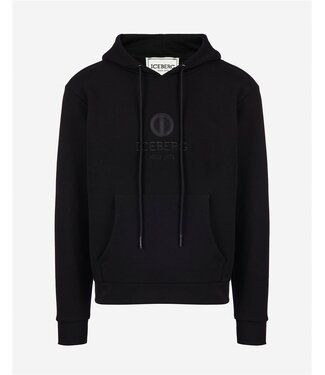 ICEBERG Hoodie Planet logo-Black