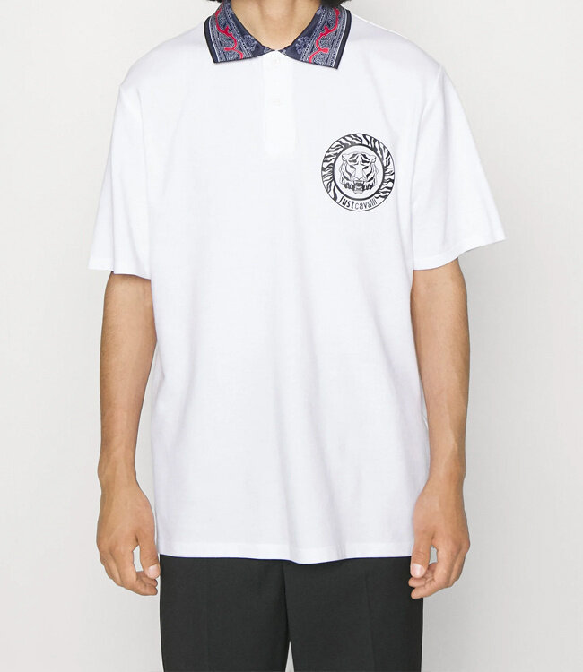 Just Cavalli Polo Round Fiche-White
