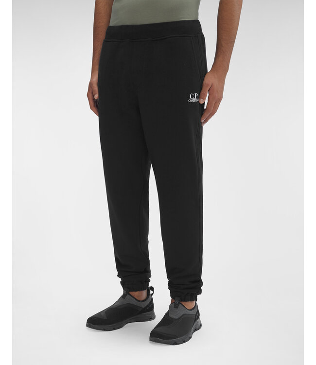 C.P Company Diagonal Raised Fleece Track Pants-Black