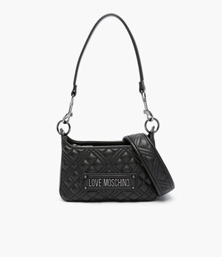 Love moschino Quilted Mini Shoulder Bag-Black