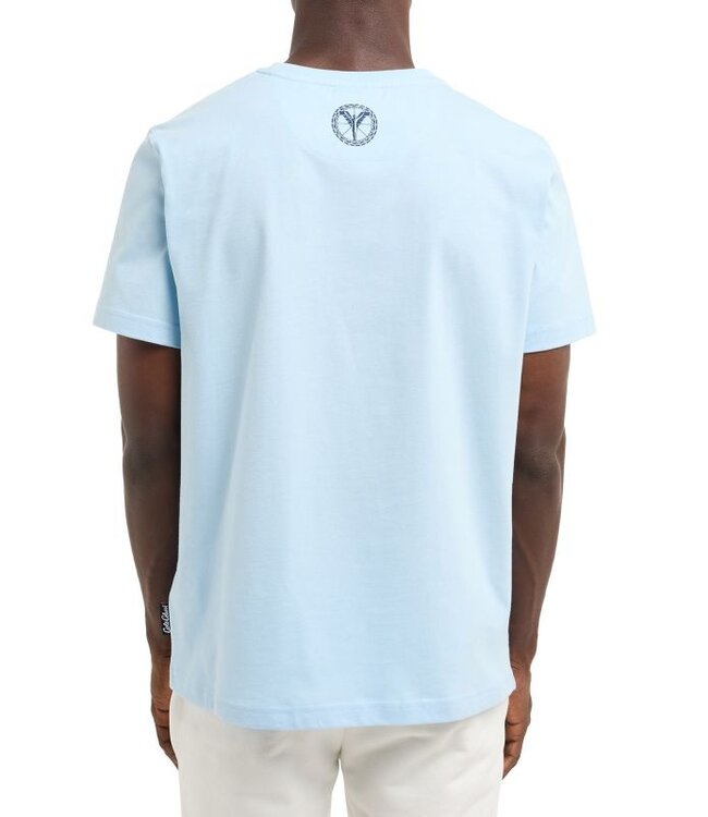Carlo colucci TEE-Basic logo-light blue