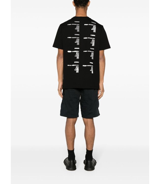 ICEBERG Oversized Tee Spring Summer-Black