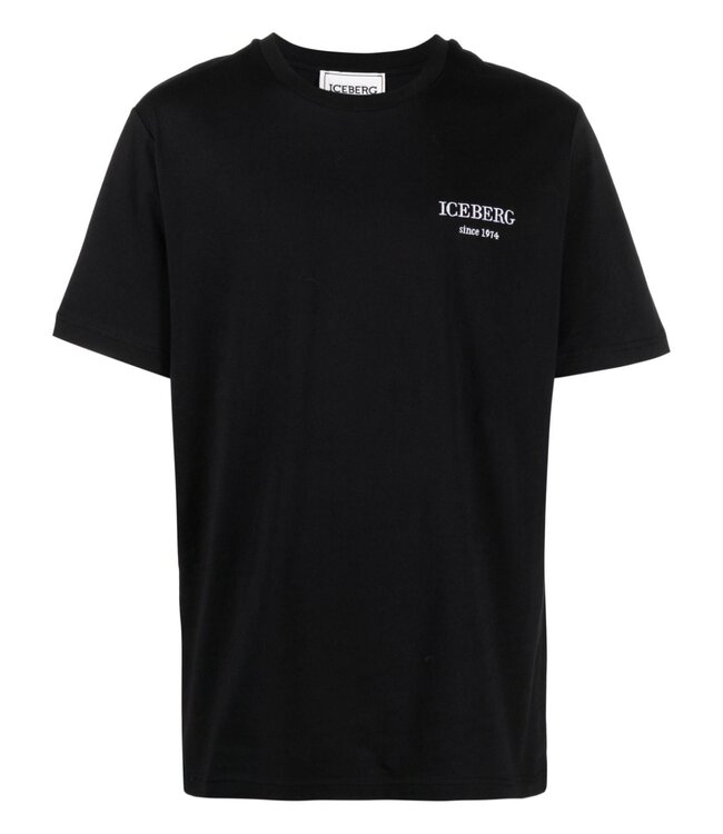 ICEBERG Milano small Logo T-shirt-Black