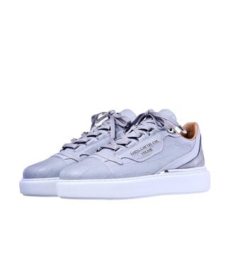 Benjamin Berner Sneaker Raphael matt Crocodile-Ice grey