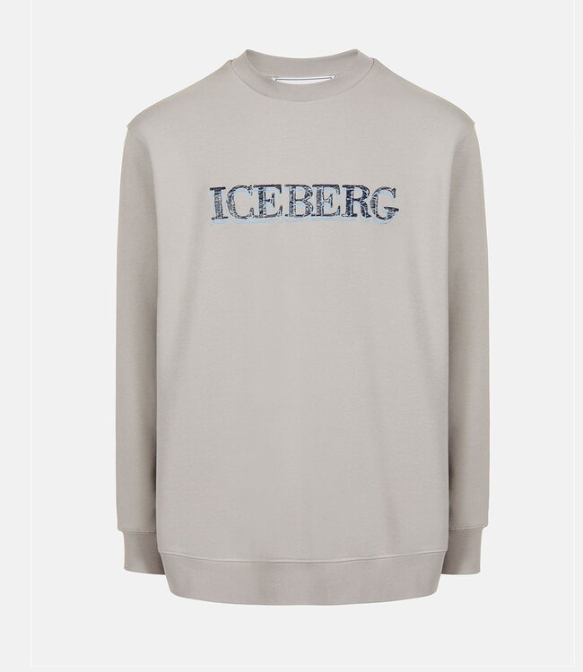 ICEBERG Sweater Broderie Logo-Light grey