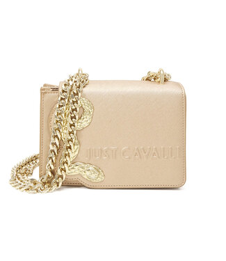 Just Cavalli Womans Bag Iconic Snake Logo-Gold