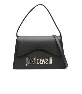 Just Cavalli Woman Logo hand Bag-Black