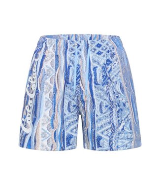 Carlo colucci Swim Short All over-Blue-Beige