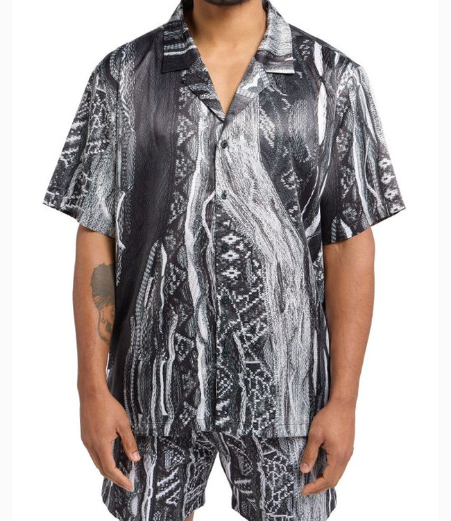 Carlo colucci Shirt All over-Black-Grey