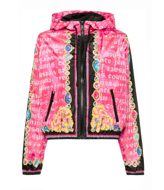 Versace Jeans couture Womans Jacket Heart Baroque-Fuxia