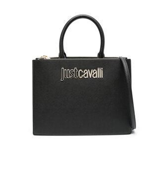 Just Cavalli Womans Logo Bag-Black