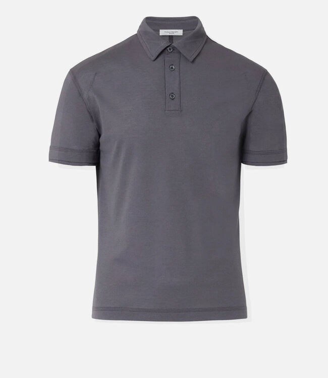 Paolo Pecora Milano Knitted Polo-Taupe