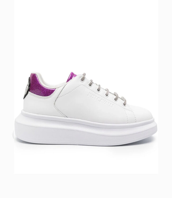 Just Cavalli Womans Sneaker Ursa-White-lavendel