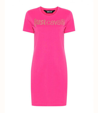 Just Cavalli Mini dress Studs Logo-Pink