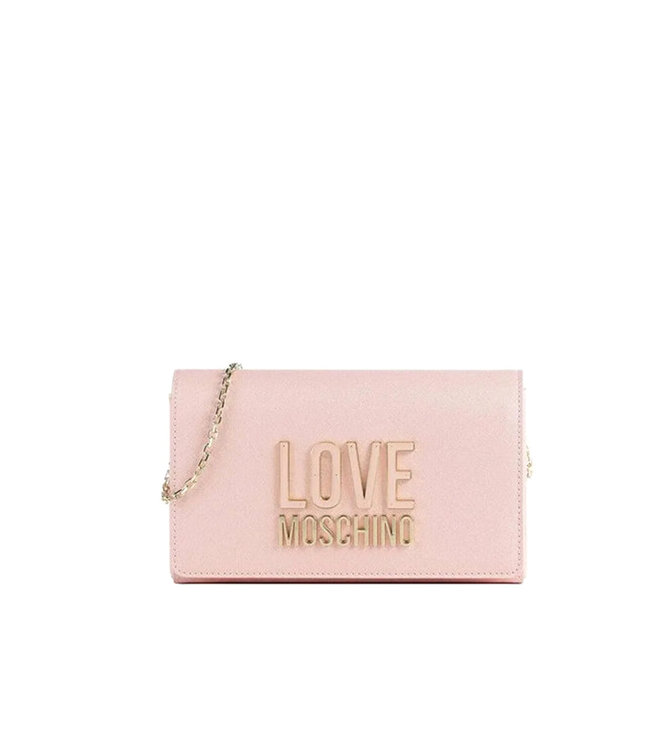 Love moschino Womans Crossover Logo Bag-Pink
