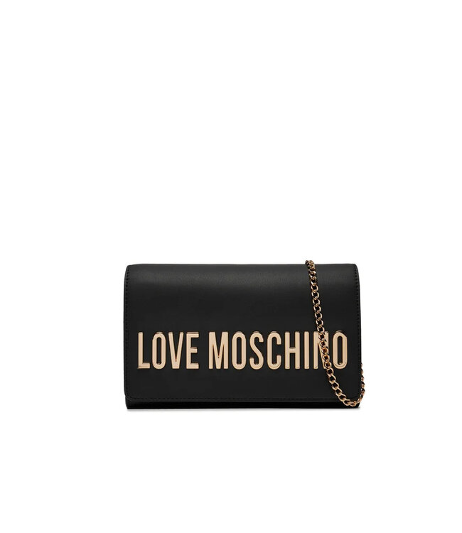 Love moschino Womans Shoulder Logo Bag-Black-