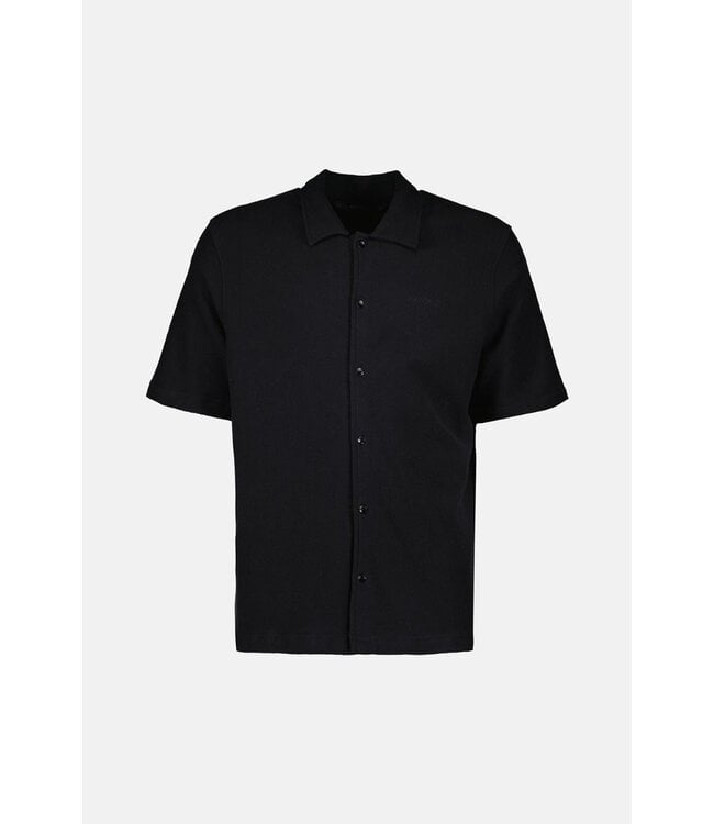 Airforce Woven short sleeve Shirt-Black