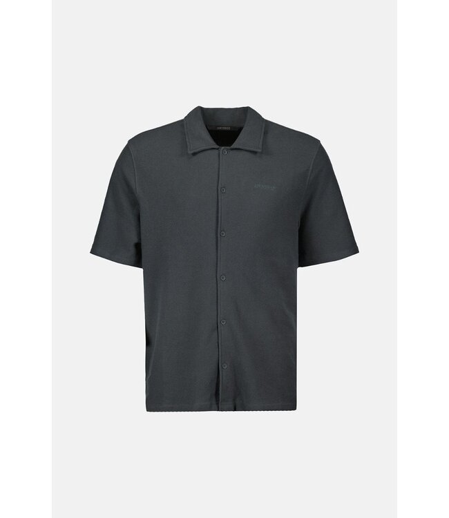 Airforce Woven short sleeve Shirt-Gun metal