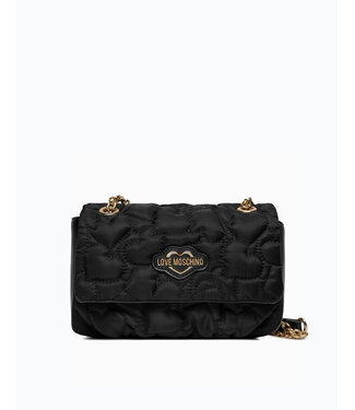 Love moschino Puffy Heart Shoulder Bag-Black