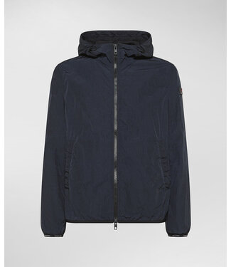 Lightweight Hooded Nigle Jacket- Blue