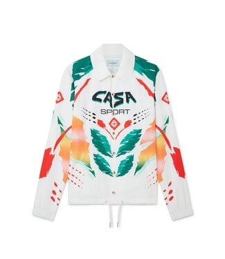 CASABLANCA Casa Moto Coach Jacket-White