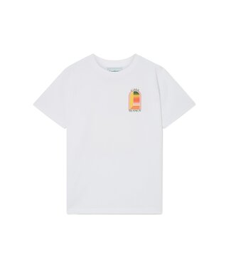 CASABLANCA Tee Gradient Arch Logo-White