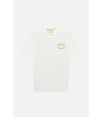 In gold we trust Tee the Yacht-White